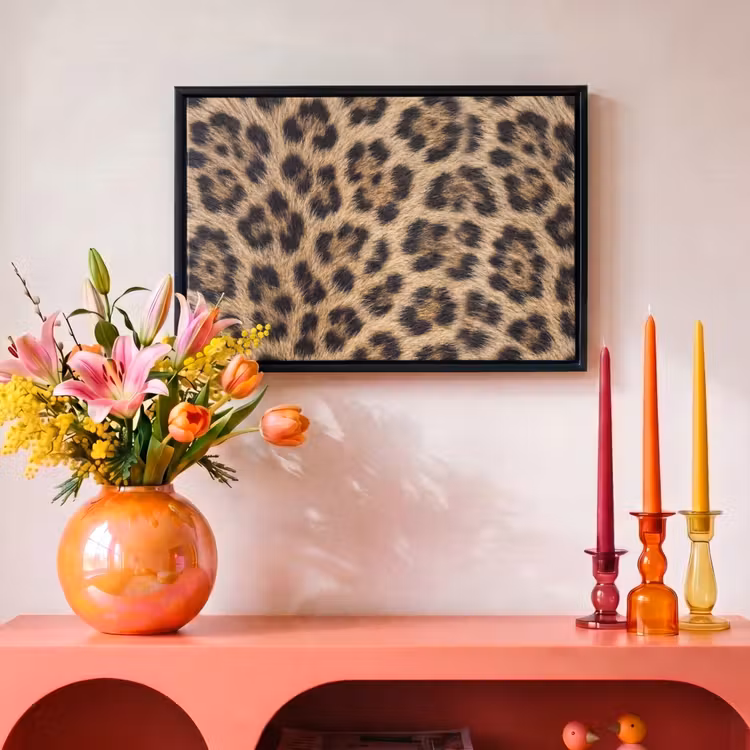 Canvas met lijst - Luipaard - Vacht - Klassiek - Bruin — 4