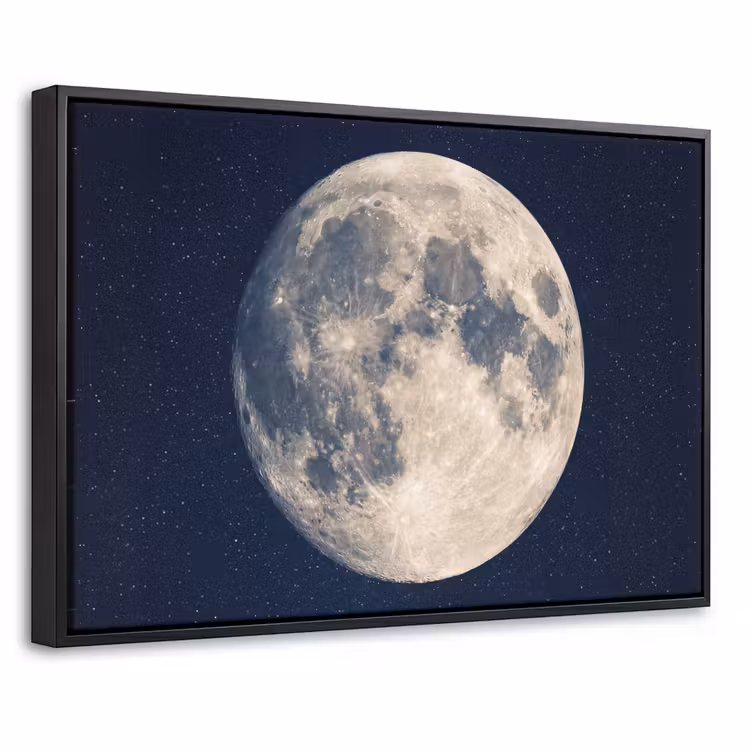 Canvas met lijst - Ruimte - Maan - Kosmos — 1