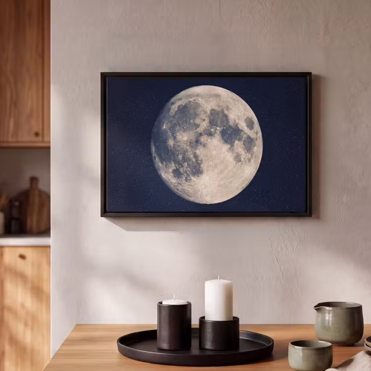 Canvas met lijst - Ruimte - Maan - Kosmos — 2