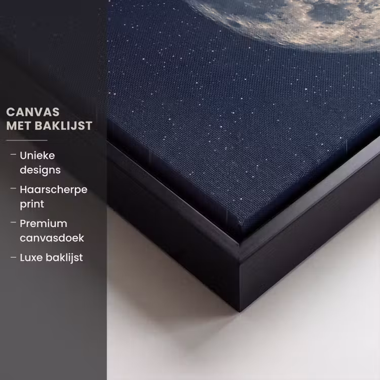 Canvas met lijst - Ruimte - Maan - Kosmos — 5