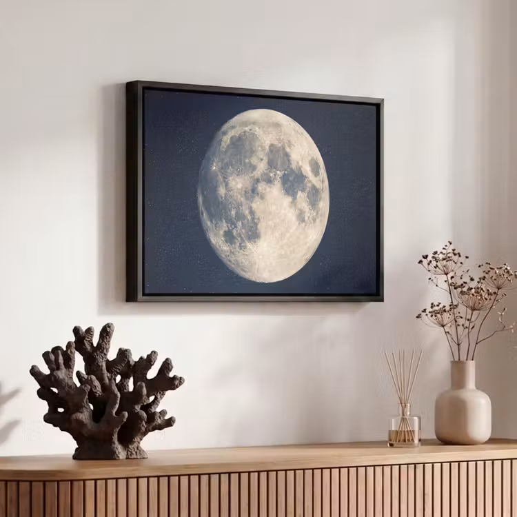 Canvas met lijst - Ruimte - Maan - Kosmos — 6