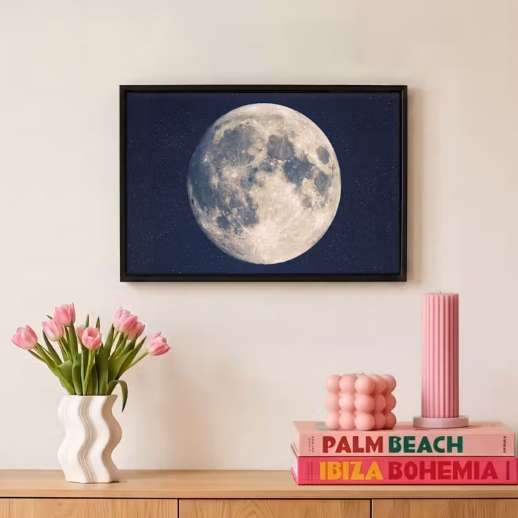 Canvas met lijst - Ruimte - Maan - Kosmos — 8