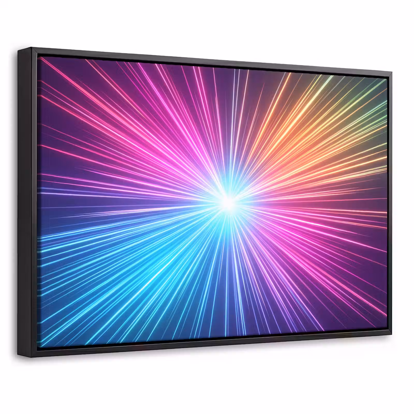 Canvas met lijst - Abstract - Light - Burst - Modern - Colorful — 1