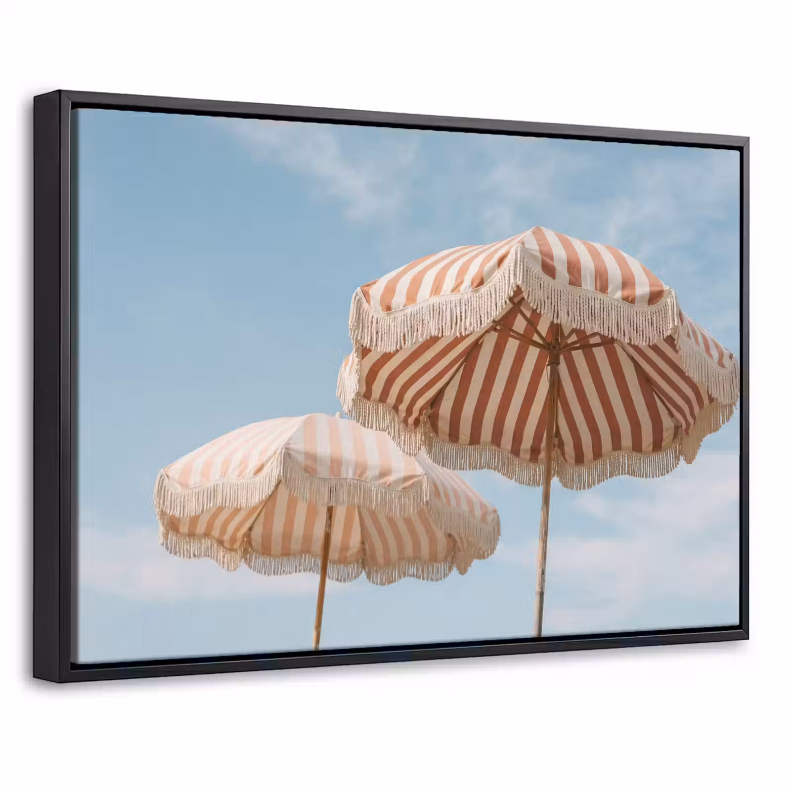 Canvas met lijst - Parasol - Lucht - Rood — 1