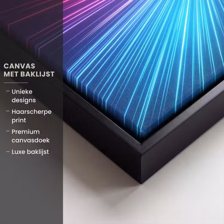 Canvas met lijst - Abstract - Light - Burst - Modern - Colorful — 5