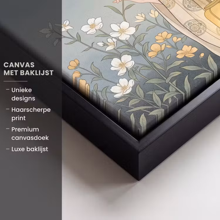 Canvas met lijst - Aziatisch - Vrouw - Kimono — 5