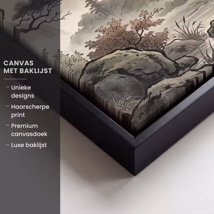 Canvas met lijst - Azië - Landschap - Kleurrijk — 5