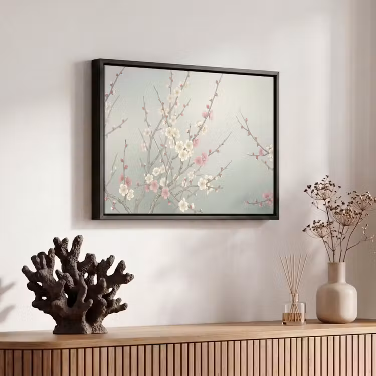 Canvas met lijst - Kersen - Bloesem - Groen — 6