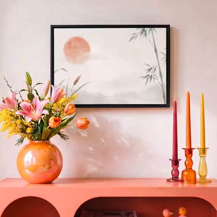 Canvas met lijst - Minimalistisch - Bamboe - Groen — 4