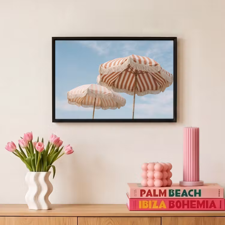 Canvas met lijst - Parasol - Lucht - Rood — 8