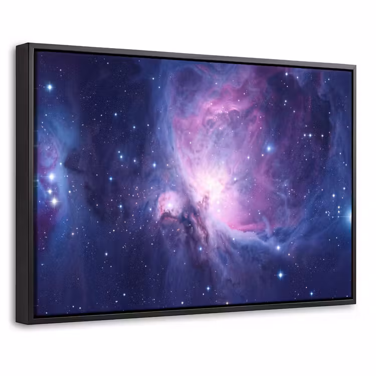 Canvas met lijst - Ruimte - Sterren - Kleurrijk — 1