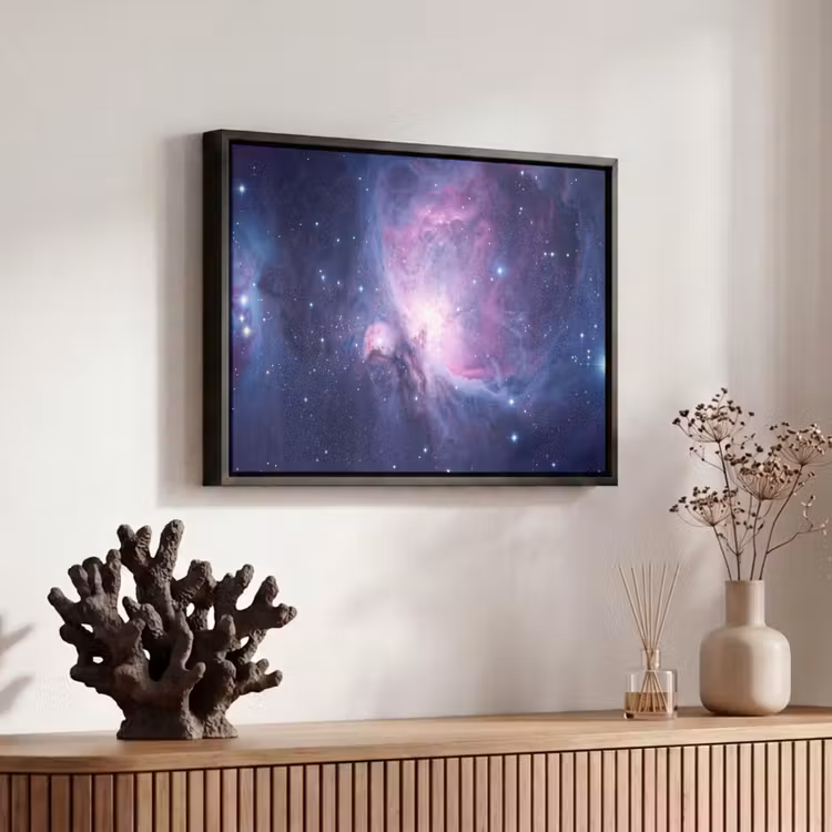 Canvas met lijst - Ruimte - Sterren - Kleurrijk — 6