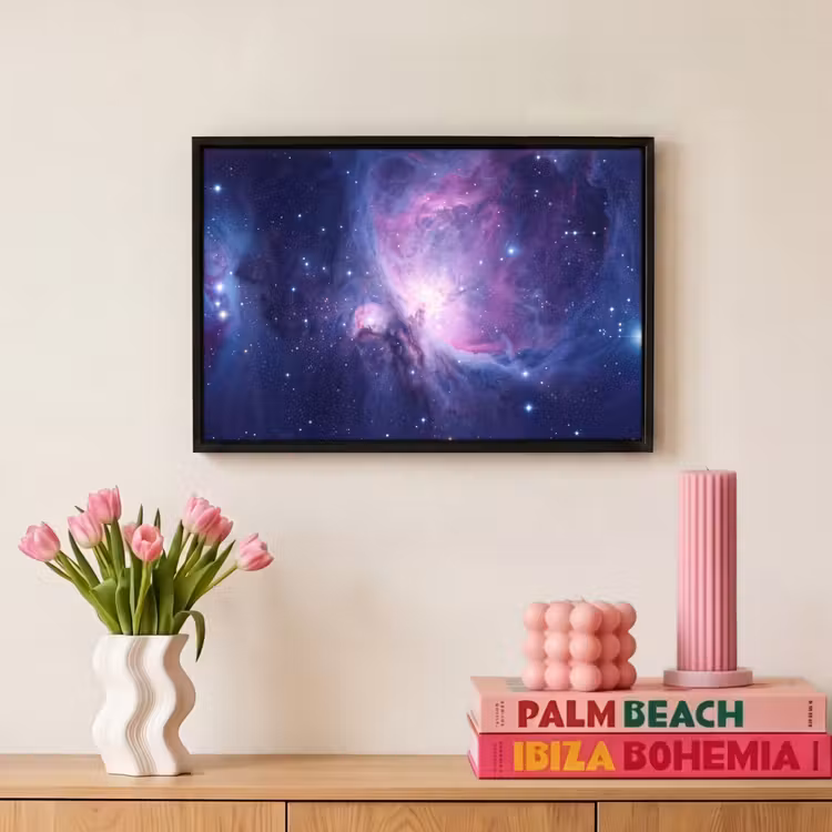 Canvas met lijst - Ruimte - Sterren - Kleurrijk — 8
