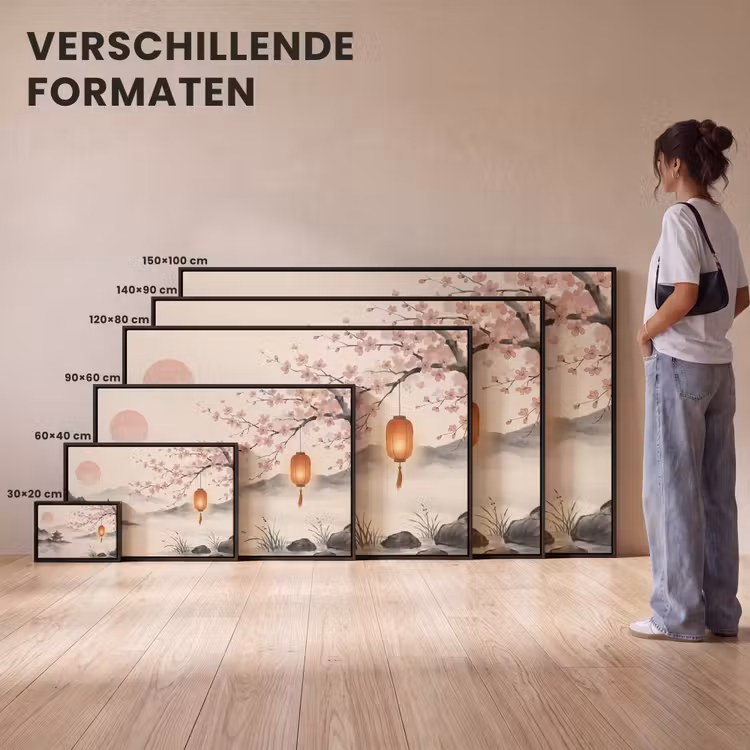 Canvas met lijst - Zon - Japans - Traditioneel — 7