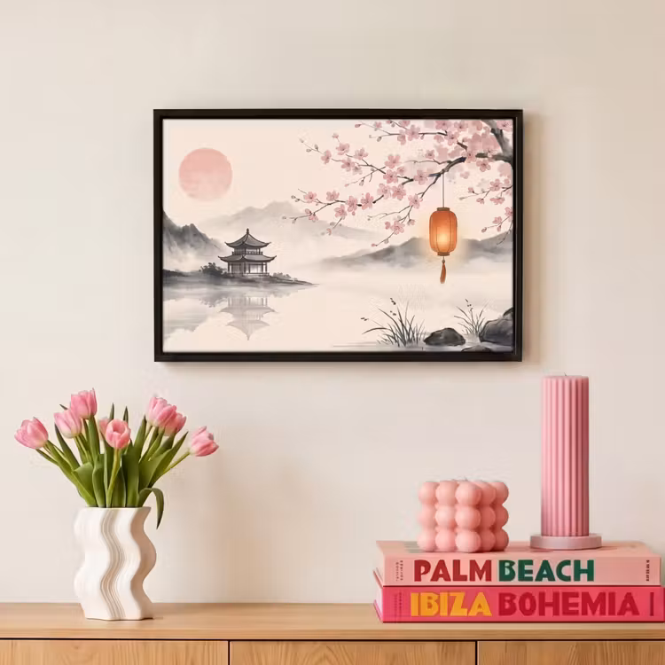 Canvas met lijst - Zon - Japans - Traditioneel — 8