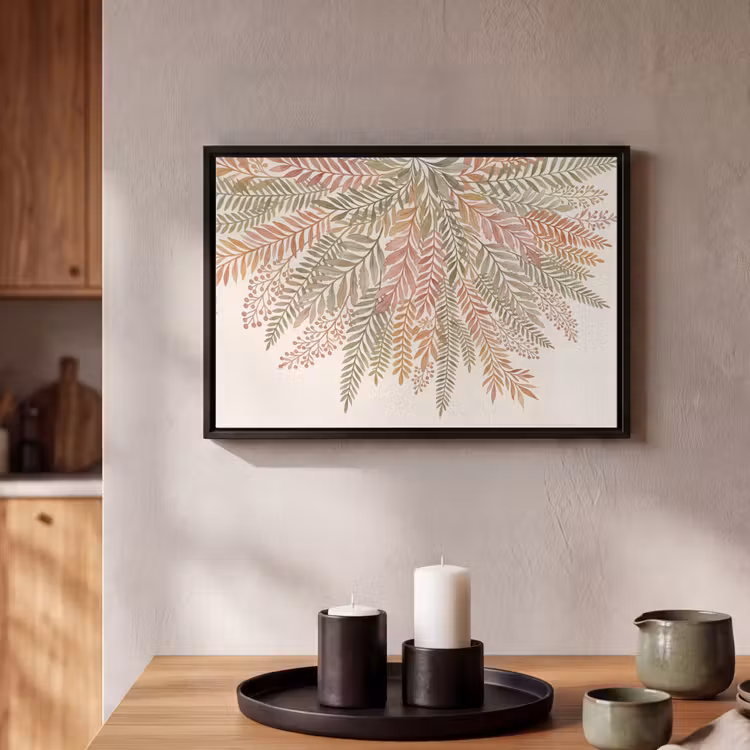 Canvas met lijst - Botanisch - Aquarel - Kleurrijk — 2