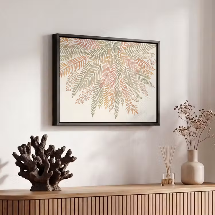 Canvas met lijst - Botanisch - Aquarel - Kleurrijk — 6