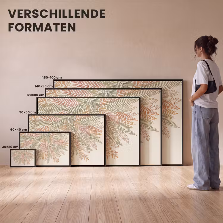 Canvas met lijst - Botanisch - Aquarel - Kleurrijk — 7