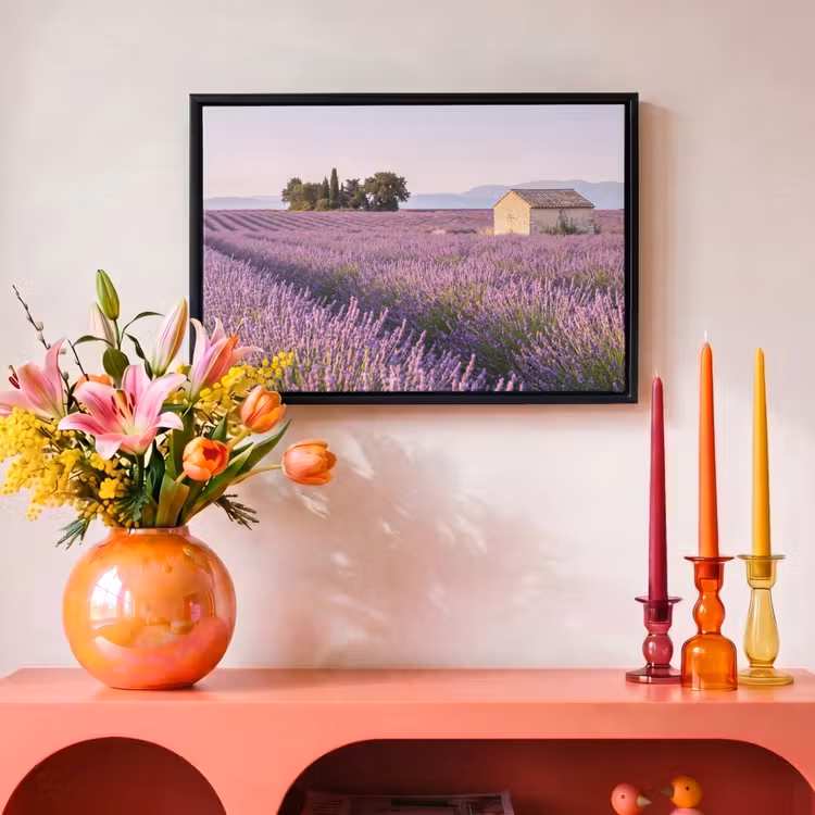 Canvas met lijst - Lavendel - Landschap - Sereen - Paars — 4