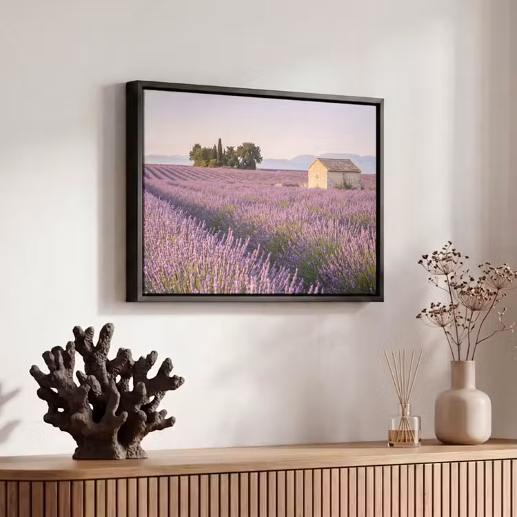 Canvas met lijst - Lavendel - Landschap - Sereen - Paars — 6