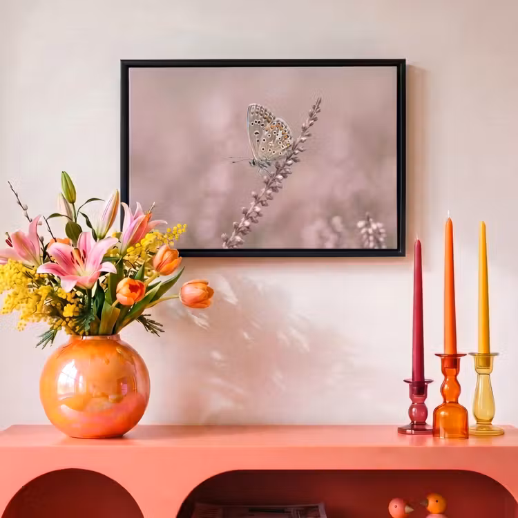 Canvas met lijst - Lavendel - Vlinder - Paars — 4