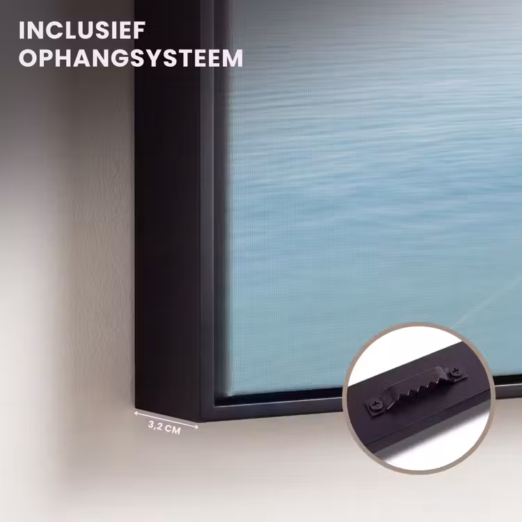 Canvas met lijst - Minimalistisch - Boot - Zee — 3