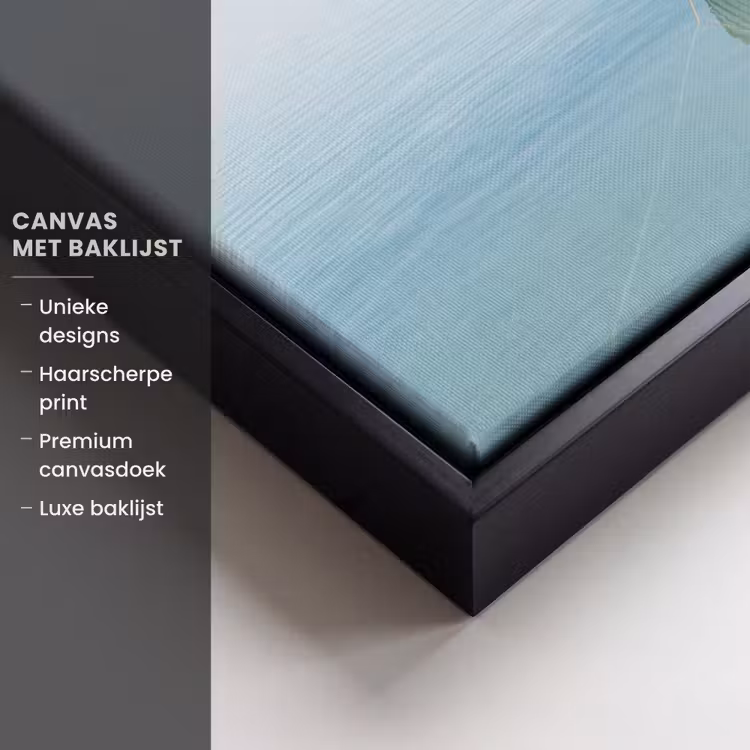 Canvas met lijst - Minimalistisch - Boot - Zee — 5