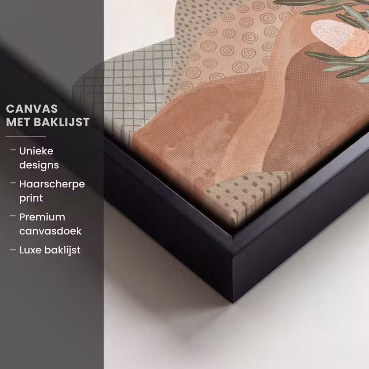 Canvas met lijst - Modern - Heuvels - Terracotta — 5