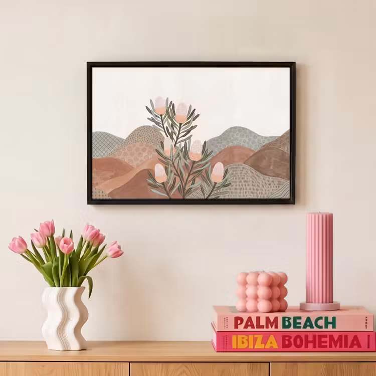 Canvas met lijst - Modern - Heuvels - Terracotta — 8