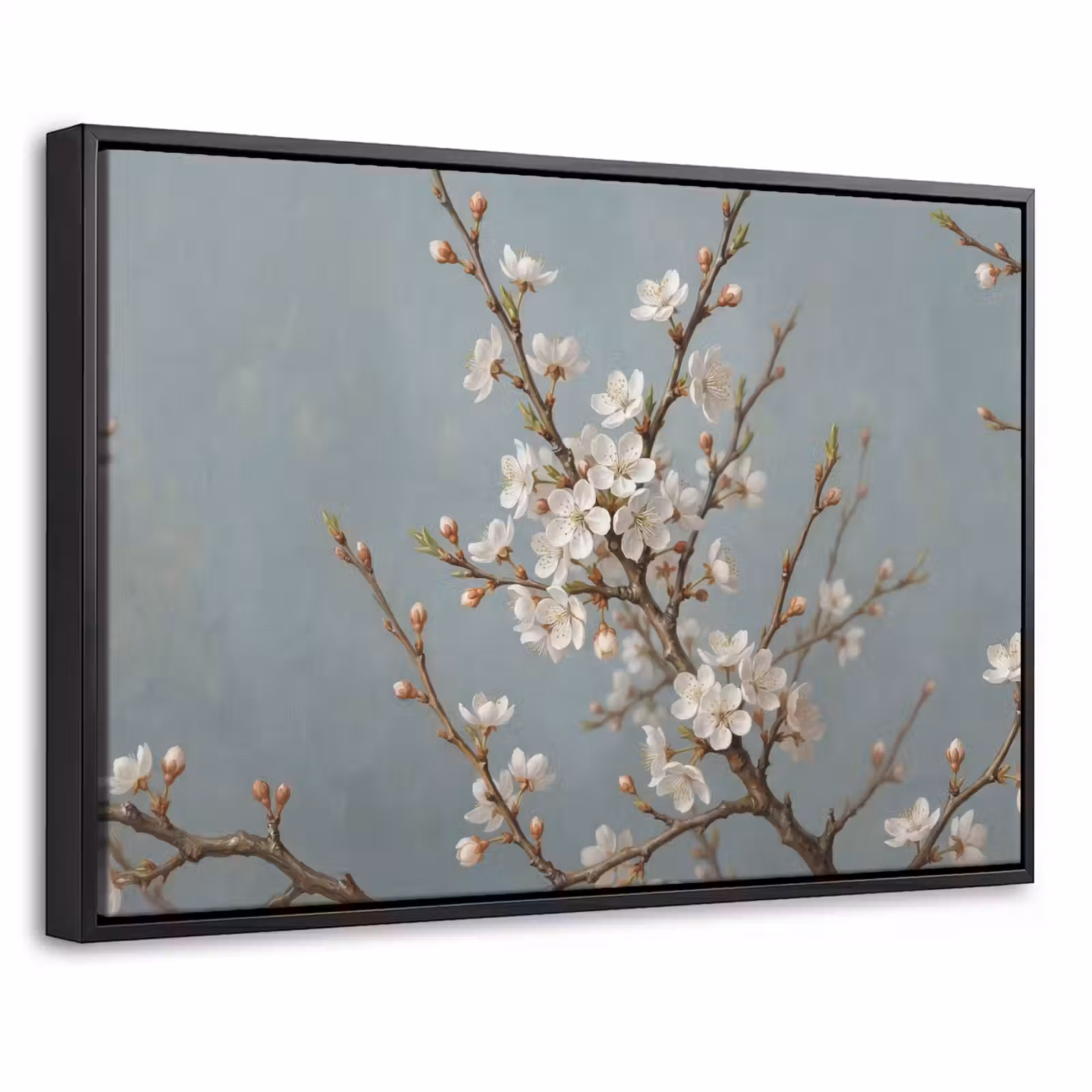 Canvas met lijst - Botanisch - Stilleven - Blauw — 1