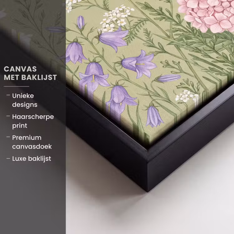 Canvas met lijst - Botanisch - Bloemen - Kleurrijk — 5