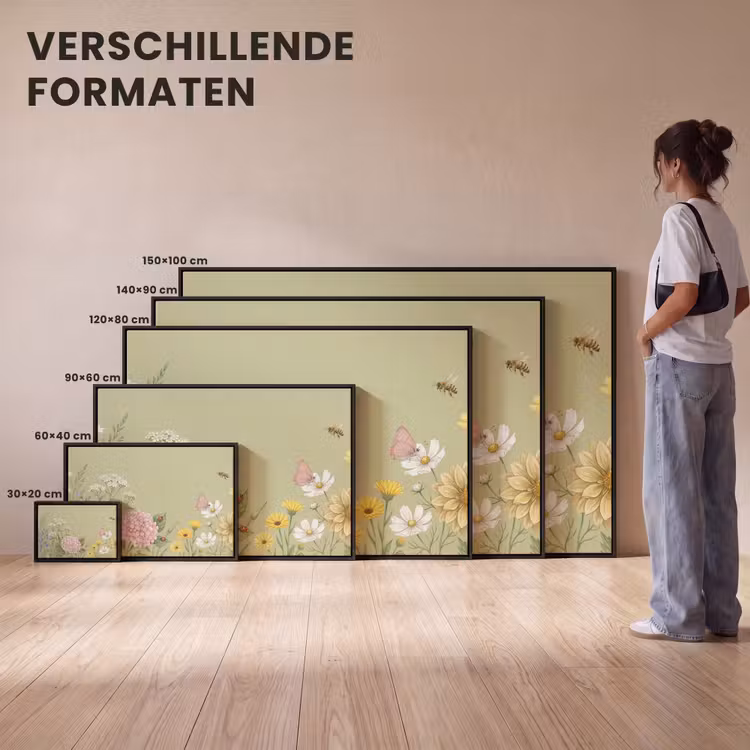 Canvas met lijst - Botanisch - Bloemen - Kleurrijk — 7