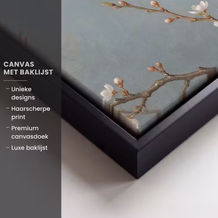 Canvas met lijst - Botanisch - Stilleven - Blauw — 5