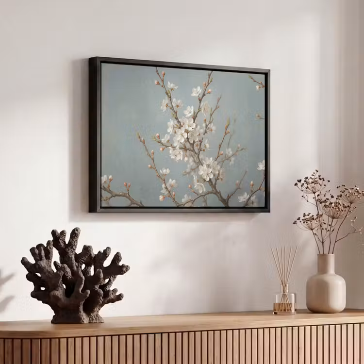 Canvas met lijst - Botanisch - Stilleven - Blauw — 6