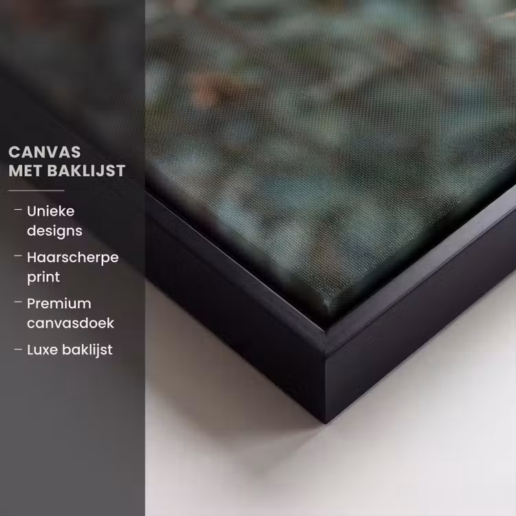 Canvas met lijst - Dahlia - Bloem - Natuur - Sfeervol — 5