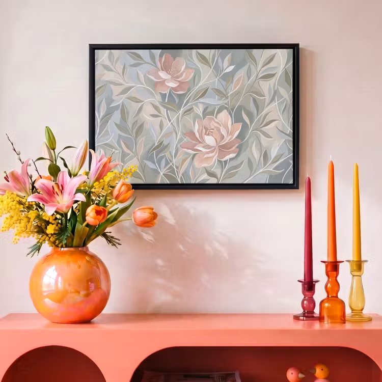 Canvas met lijst - Elegant - Romantiek - Roze — 4
