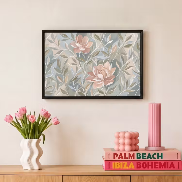 Canvas met lijst - Elegant - Romantiek - Roze — 8