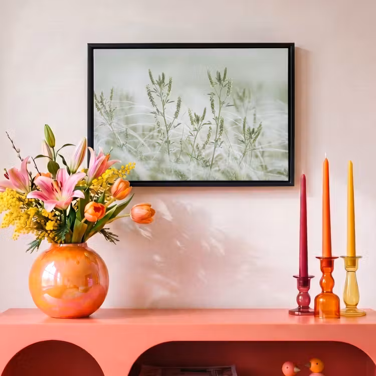 Canvas met lijst - Grassen - Minimalistisch - Groen — 4