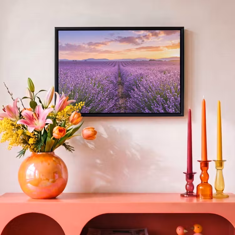 Canvas met lijst - Lavendel - Veld - Natuur - Paars — 4