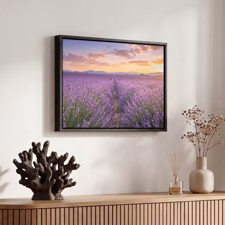 Canvas met lijst - Lavendel - Veld - Natuur - Paars — 6