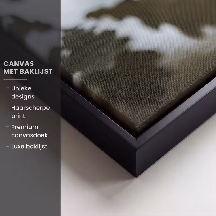 Canvas met lijst - Eikel - Eikenblad - Bos - Herfst - Natuur — 5