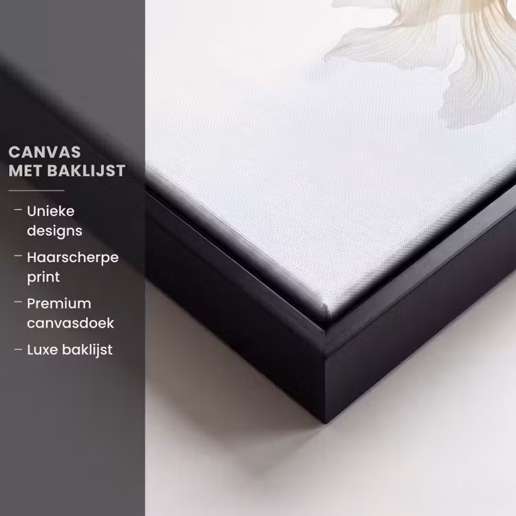 Canvas met lijst - Goudvissen - Modern - Wit — 5