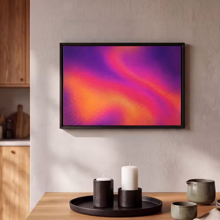 Canvas met lijst - Abstract - Patroon - Kleurverloop — 2
