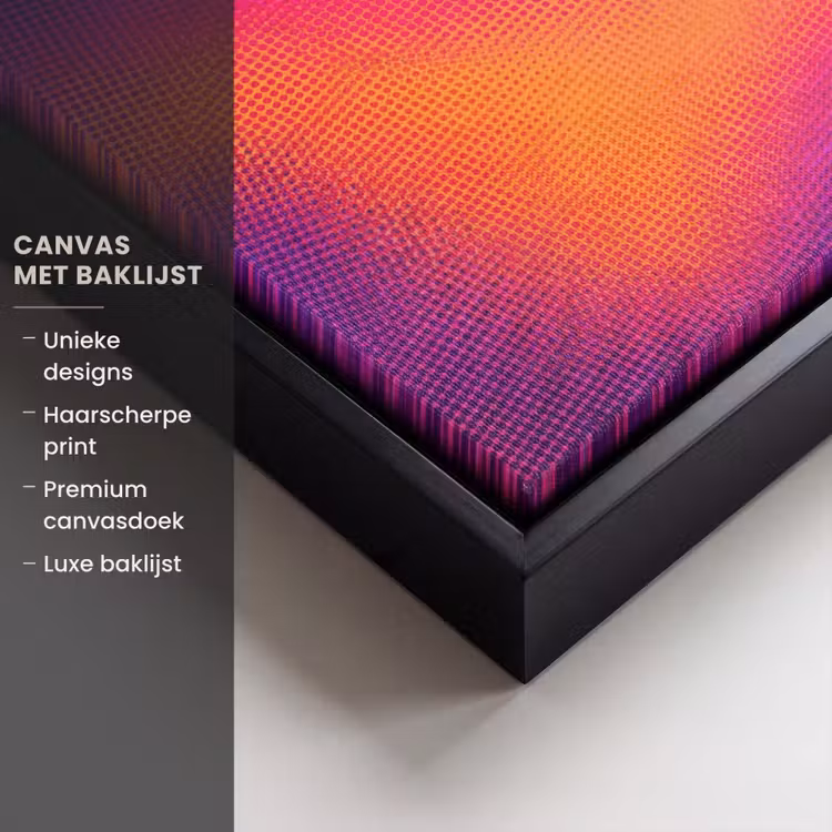 Canvas met lijst - Abstract - Patroon - Kleurverloop — 5