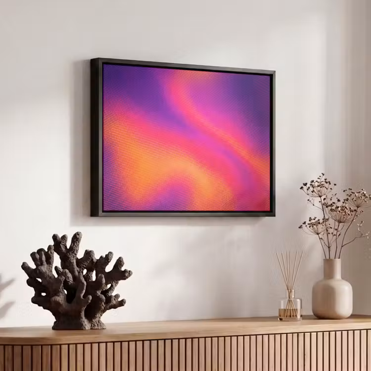 Canvas met lijst - Abstract - Patroon - Kleurverloop — 6
