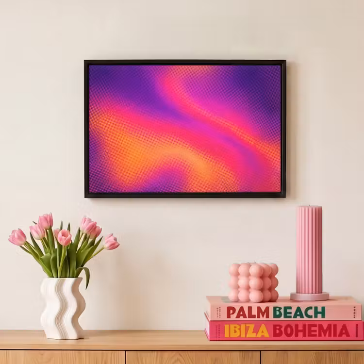 Canvas met lijst - Abstract - Patroon - Kleurverloop — 8