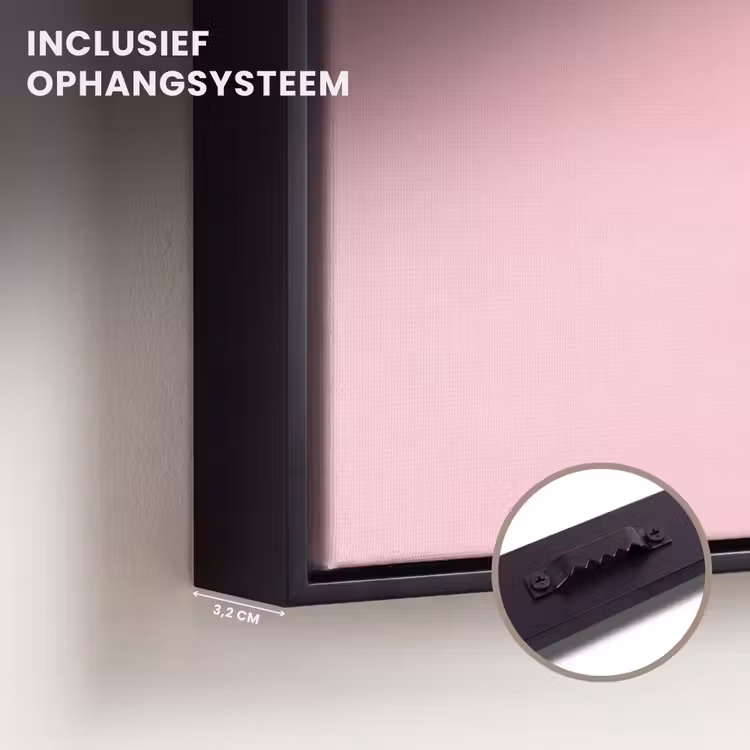 Canvas met lijst - Disco - Kersen - Roze — 3