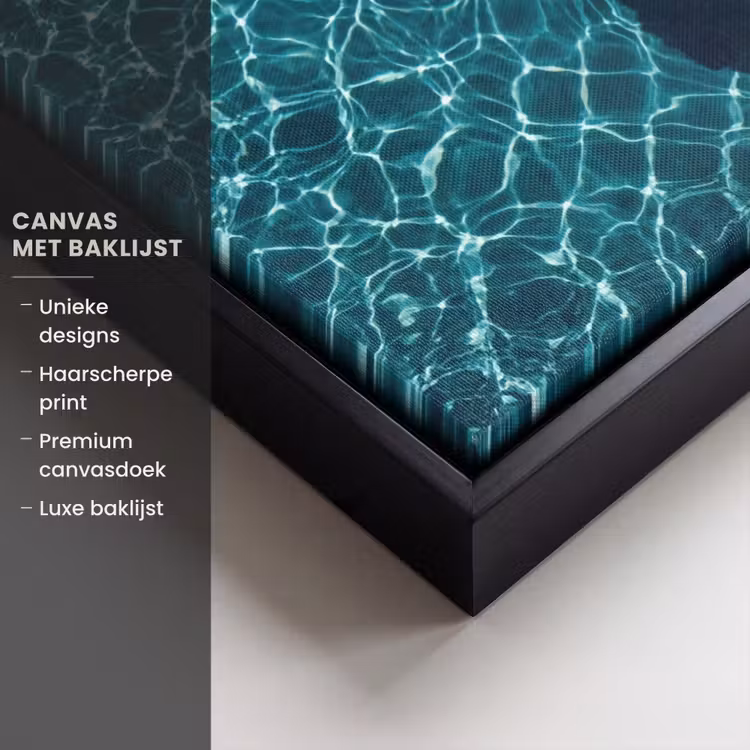 Canvas met lijst - Drijvend - Zwemband - Water — 5