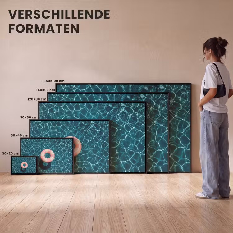Canvas met lijst - Drijvend - Zwemband - Water — 7