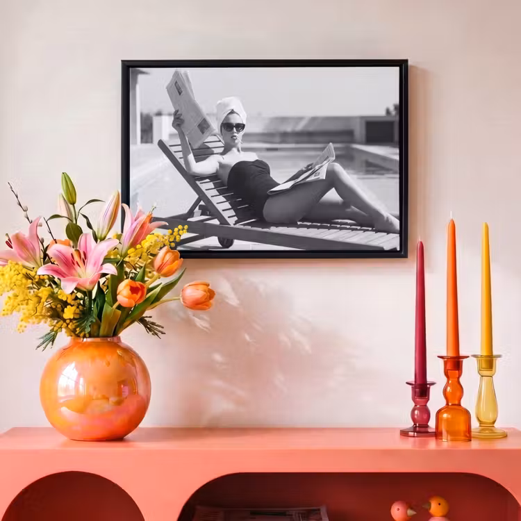 Canvas met lijst - Glamour - Modern - Zwart - Wit — 4
